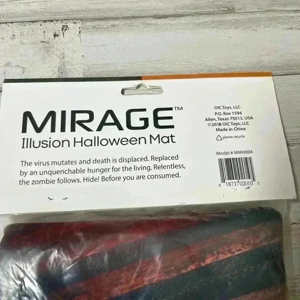 Zombie Mirage Halloween Mat Optical Illusion Mat Brand New in Package - Picture 6 of 8